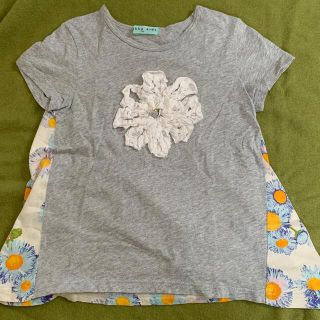 ハッカキッズ(hakka kids)の美品！　ハッカキッズ　お花Tシャツ　130(Tシャツ/カットソー)