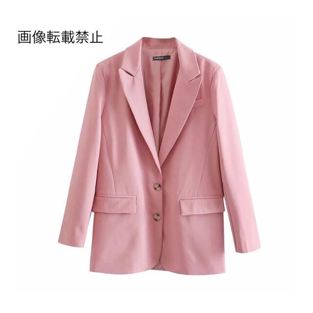 ZARA(ザラ)の🌼春新作💐3995◆pink ピンク テーラードジャケット ブレザー レディースのジャケット/アウター(テーラードジャケット)の商品写真