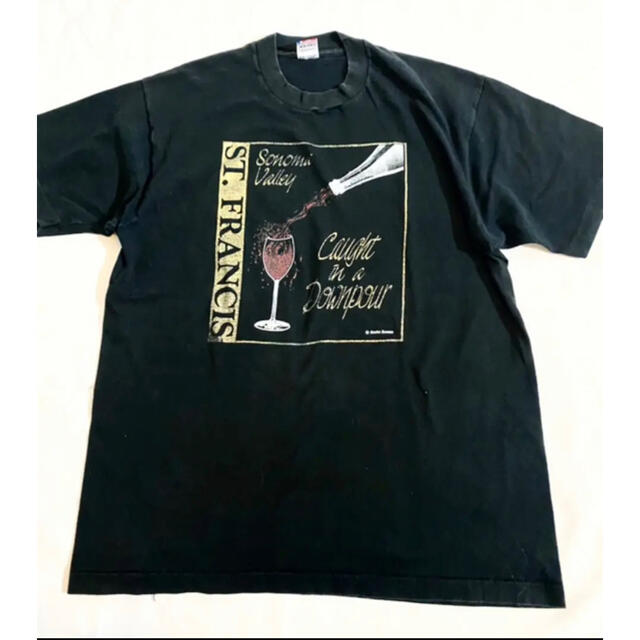 ART VINTAGE(アートヴィンテージ)の【超希少】80〜90s vintageARTTシャツ カクテル柄シングルステッチ メンズのトップス(Tシャツ/カットソー(半袖/袖なし))の商品写真