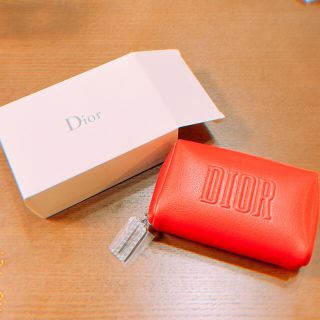 ディオール(Dior)の新品❤️DIOR ノベルティ ポーチ〈レッド〉(ポーチ)