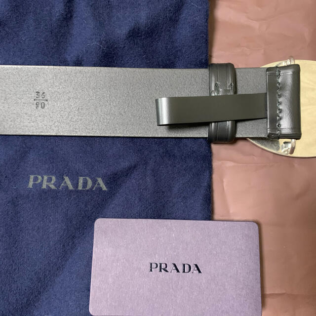 PRADA(プラダ)の再値下げ　PRADA  プラダ　ベルト　ロゴベルト メンズのファッション小物(ベルト)の商品写真