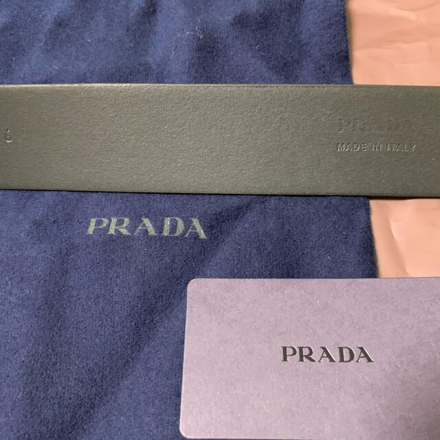 PRADA(プラダ)の再値下げ　PRADA  プラダ　ベルト　ロゴベルト メンズのファッション小物(ベルト)の商品写真