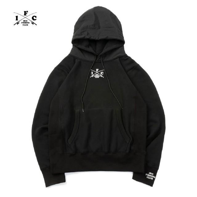 IRIE LIFE(アイリーライフ)のIRIE FISHING CLUB　HOODIE 黒 S メンズのトップス(パーカー)の商品写真