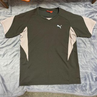 プーマ(PUMA)の値下げ！PUMA Tシャツ O 黒×グレー(Tシャツ/カットソー(半袖/袖なし))