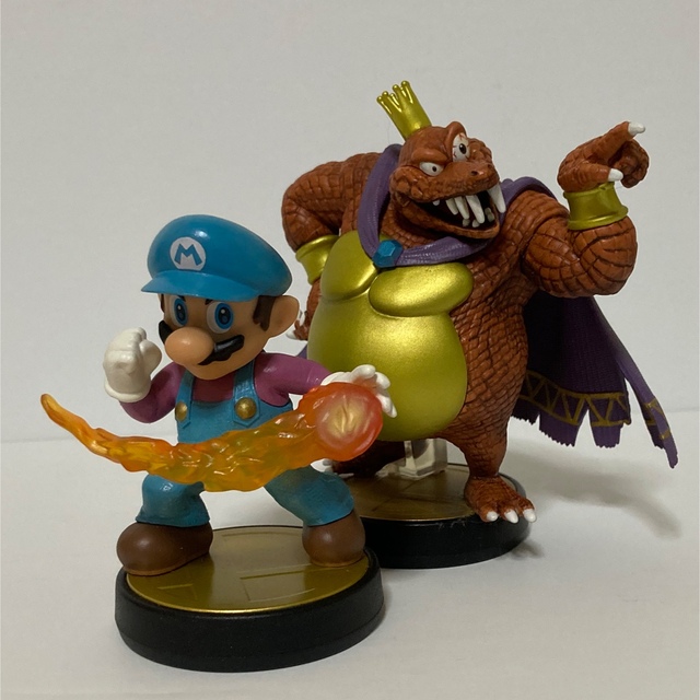 専用 amiiboアミーボ 色違いリペイント キングクルール マリオフィギュア