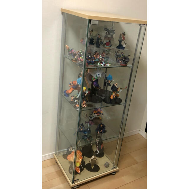 不二貿易コレクション フィギュアケース4段 120cm ナチュラル全面