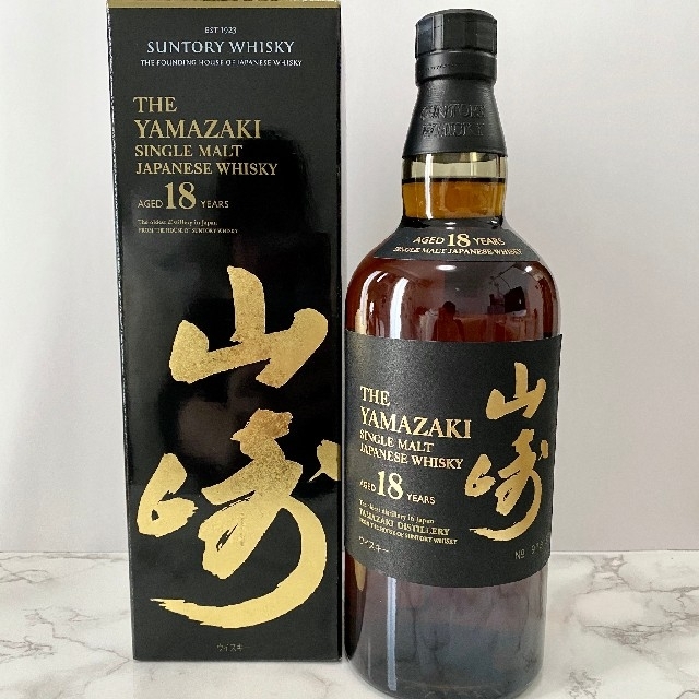 新品未開栓】山崎18年 ウイスキー(外箱・サントリーマイレージ付き ...