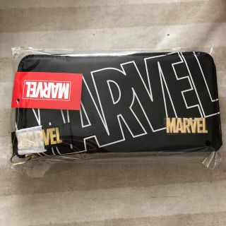 マーベル(MARVEL)のマーベル♡長財布　子供学生おしゃれ黒(財布)