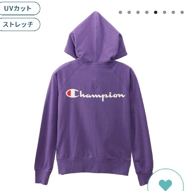 Champion(チャンピオン)の新品 L champion training hoodie shirt 紫 スポーツ/アウトドアのゴルフ(ウエア)の商品写真