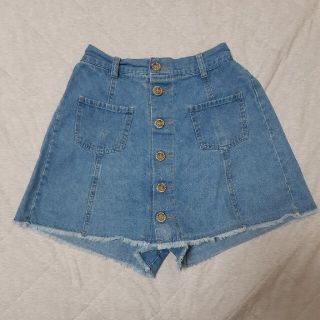 【SALE160女の子用洋服】 デニムスカート　キュロット(スカート)