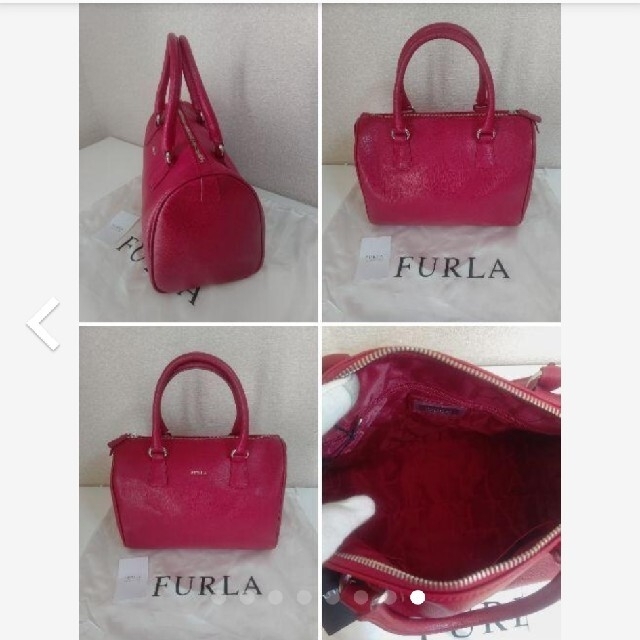 Furla(フルラ)の最終価格！FURLA フルラ ボストン型 バッグ 赤 レディースのバッグ(ハンドバッグ)の商品写真