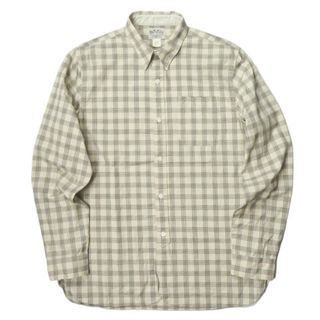 ダブルアールエル(RRL)のRRL ダブルアールエル 20AW CHECKED COTTON DOBBY WORK SHIRT チェックコットンドビーワークシャツ M(15 1/2) ベージュ 長袖 ボタンダウン トップス【中古】【RRL】(シャツ)