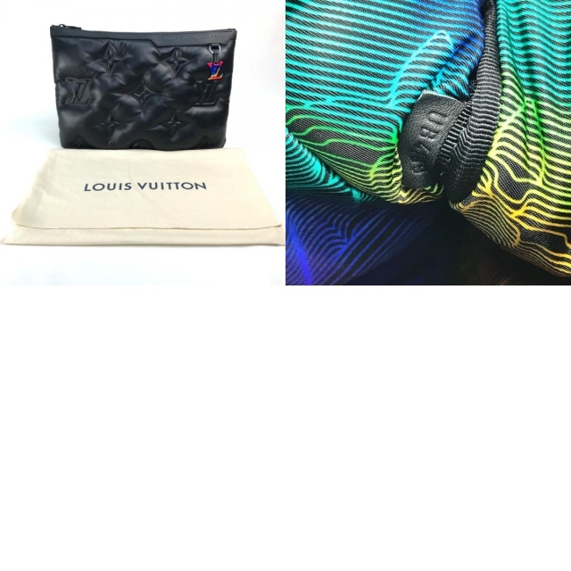 LOUIS VUITTON(ルイヴィトン)の新品同様 ルイヴィトン M68775 ポシェット A4 クラッチバッグ 黒 レディースのバッグ(クラッチバッグ)の商品写真