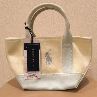 ラルフローレン(Ralph Lauren)の【新品未使用】ラルフローレン　ミニトートバッグ　イエロー(トートバッグ)