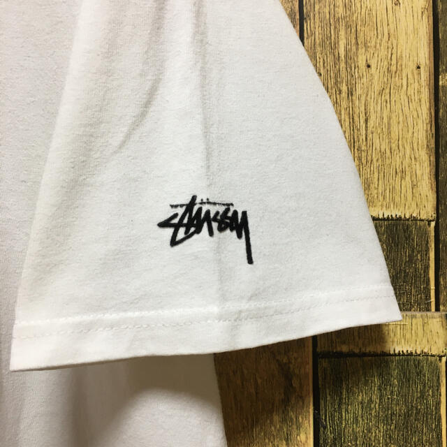 STUSSY(ステューシー)の《メキシコ製‼︎》STUSSY ステューシー 白☆Tシャツ M ビッグロゴ メンズのトップス(Tシャツ/カットソー(半袖/袖なし))の商品写真