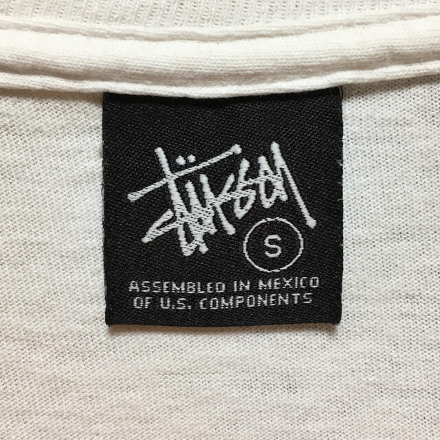 STUSSY(ステューシー)の《メキシコ製‼︎》STUSSY ステューシー 白☆Tシャツ M ビッグロゴ メンズのトップス(Tシャツ/カットソー(半袖/袖なし))の商品写真