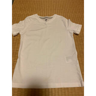 エイチアンドエム(H&M)のH&M  白Tシャツ　サイズ110cm(Tシャツ/カットソー)