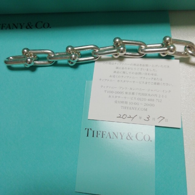 Tiffany & Co.(ティファニー)のtiffany ハードウェア　ラージブレスレット　Lサイズ　シルバー925 レディースのアクセサリー(ネックレス)の商品写真