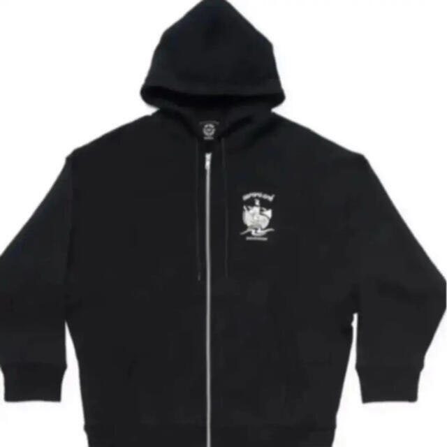 新品 BUMP OF CHICKEN zip up hoodie black