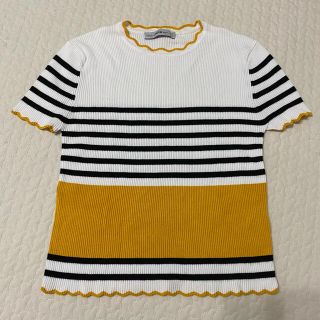 ザラ(ZARA)の【最終価格】ZARA 半袖ニット　トップス(Tシャツ(半袖/袖なし))