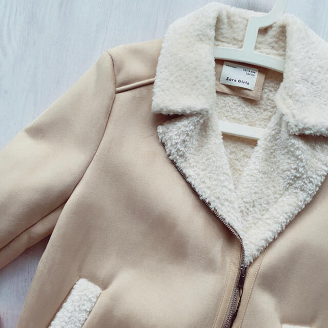 ZARA - 大人OK Zaragirls ザラ フェイクムートンショートコート ZARA - 大人OK Zaragirls ザラ フェイクムートンショートコート