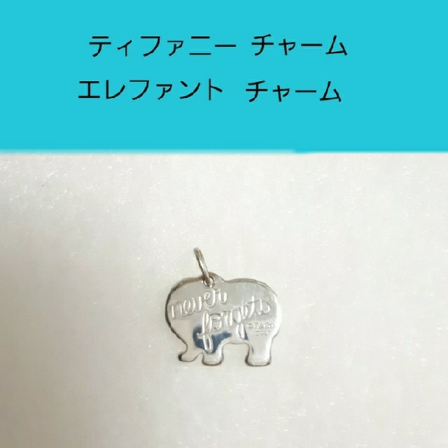 Tiffany & Co.(ティファニー)のティファニー エレファント チャーム 象 シルバー 925 レディースのアクセサリー(ネックレス)の商品写真