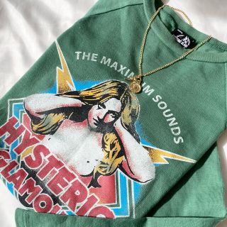 ヒステリックグラマー(HYSTERIC GLAMOUR)のヒステリックグラマー　個性　ロック　プリント　スウェット　カーキ　(スウェット)