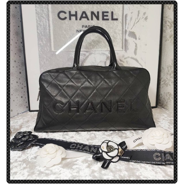 CHANEL(シャネル)のshine様専用 キャビアスキン マトラッセ ボストン バッグ ロゴ ✨極美品✨ レディースのバッグ(ボストンバッグ)の商品写真