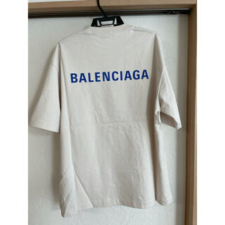 バレンシアガ(Balenciaga)のバレンシアガ　ロゴ　背面　612966 LOGO ミディアムフィット Tシャツ(Tシャツ/カットソー(半袖/袖なし))