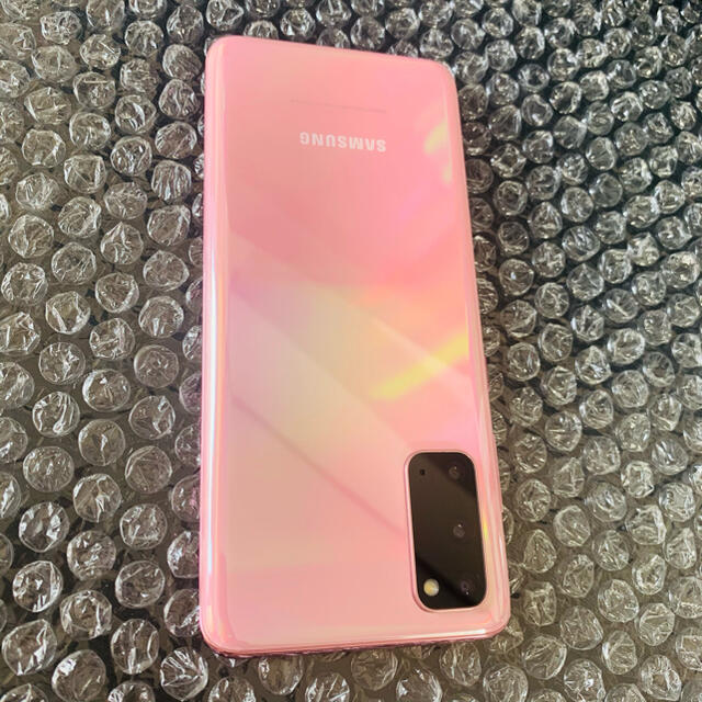 Galaxy(ギャラクシー)のGalaxy S20 5G Cloud Pink 128GB SIMフリー スマホ/家電/カメラのスマートフォン/携帯電話(スマートフォン本体)の商品写真