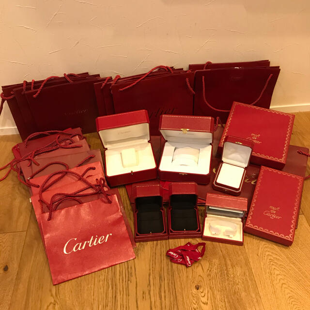 カルティエ Cartier 空箱 リングケース 紙袋 おまとめセット 新規購入