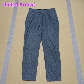 ビューティアンドユースユナイテッドアローズ(BEAUTY&YOUTH UNITED ARROWS)のUnited Arrows グレー ビジネス パンツ スラックス ゆったり Ｍ(カジュアルパンツ)