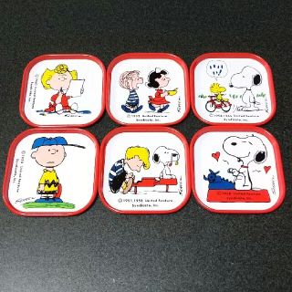 スヌーピー(SNOOPY)のスヌーピー 金属製コースター 6枚セット(テーブル用品)