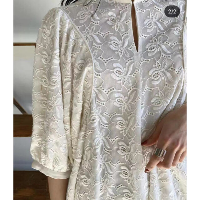期間限定キャンペーン クラネ FLOWER LACE ARCH LINE BLOUSE sipp