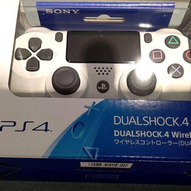 新品 未使用 PS4 ワイヤレスコントローラー グレイシャー ホワイトホワイト系