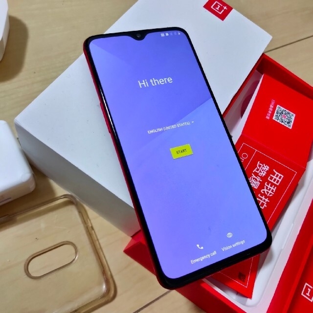 ONEplus7 oxygenos 8gb 256gb 希少な赤色