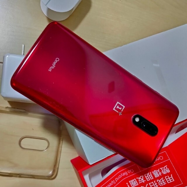 ONEplus7 oxygenos 8gb 256gb 希少な赤色