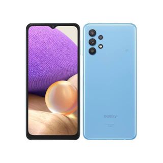 ギャラクシー(Galaxy)のGalaxy A32 オーサムブルー 新品未使用 SIMロック解除済み(携帯電話本体)