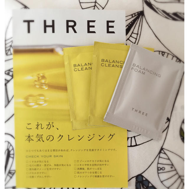 THREE(スリー)のTHREE★クレンジングオイル&洗顔 サンプル コスメ/美容のスキンケア/基礎化粧品(クレンジング/メイク落とし)の商品写真