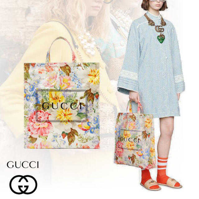Gucci - ☆新品☆GUCCI トートバッグ プリントフローラ