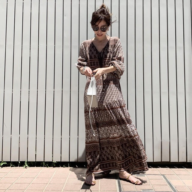 BLUE BOHEME/ブルー ボヘム　Printed Long Dress