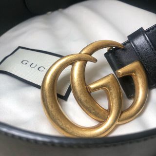 グッチ(Gucci)のgucci ベルト ダブルGバックル 4cm幅 正規品 アレッサンドロミケーレ(ベルト)