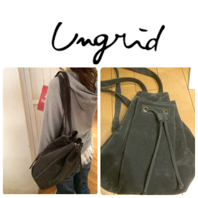 Ungrid(アングリッド)のungrid スウェードリュック レディースのバッグ(リュック/バックパック)の商品写真