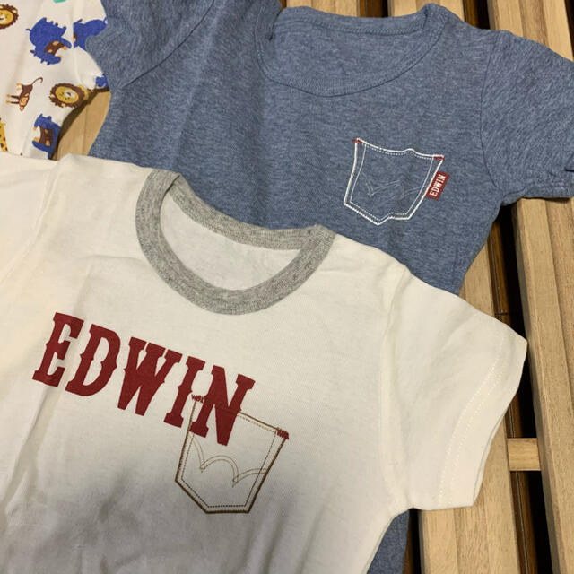 EDWIN(エドウィン)のmuu様専用！　半袖肌着4枚セット　90〜95センチ キッズ/ベビー/マタニティのキッズ服男の子用(90cm~)(下着)の商品写真