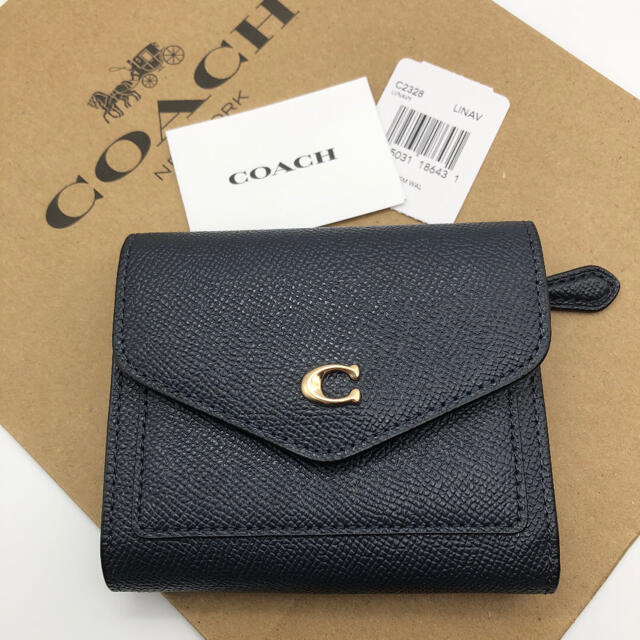 【2021年新作☆COACH】新品!限定!ネイビー!ウィン スモール ウォレット | フリマアプリ ラクマ