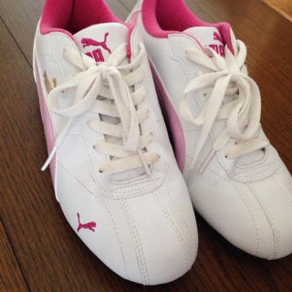 プーマ(PUMA)の美品♡パステルピンクスニーカー23センチ(スニーカー)