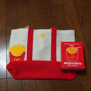 マクドナルド(マクドナルド)のマクドナルド　トートバッグ＆ポテトクロック(ノベルティグッズ)