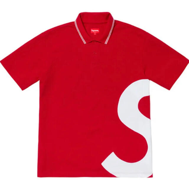 【送料込】supreme s logo polo Sサイズ 赤