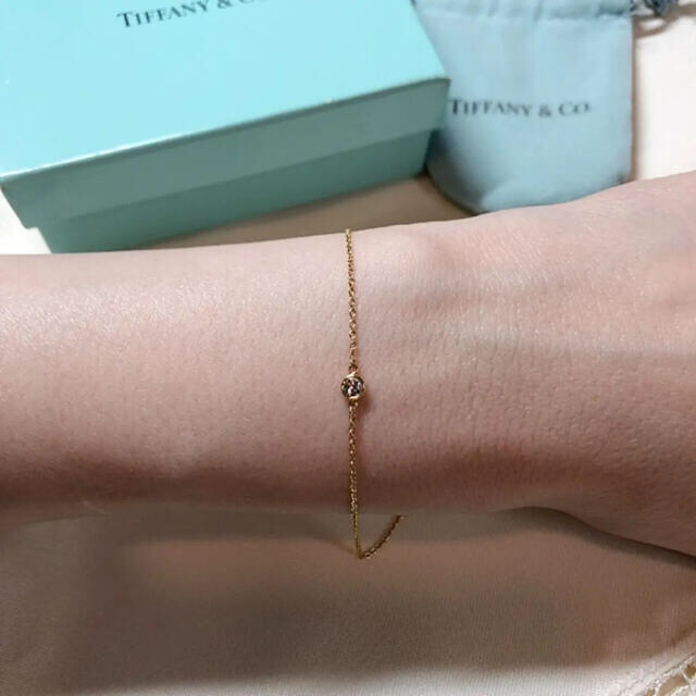 ★ほぼ未使用★TIFFANY ティファニー バイザヤード ブレス 0.08ct