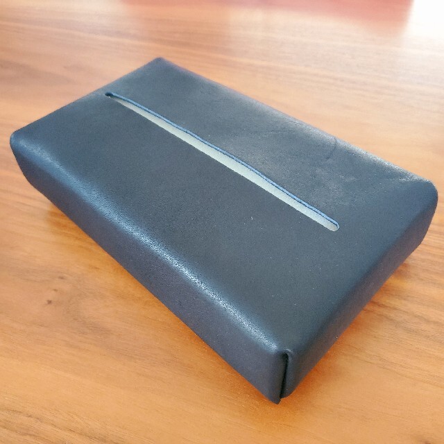 【新品未使用】モヘイム　ティッシュカバー　黒　ティッシュケース　日本製のサムネイル